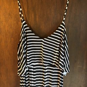 Arden B striped maxi dress